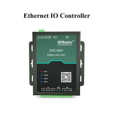 Industrial RS485 Serial To Ethernet Modem Analog Data 4 To 20mA Acquisition RTU