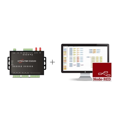 Ethernet GPS Modbus PLC Protocol Gateway with 12 Relay Input and Output and Antenna